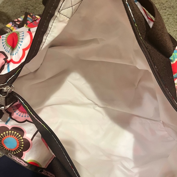 LeSportsac Colorful Floral and Striped Tote Bags - Picture 4 of 5